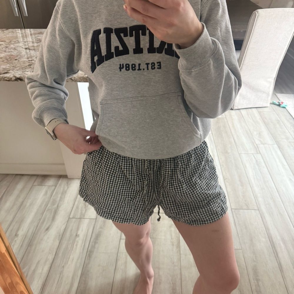 A New Day Black White Gingham Pull On Shorts Size Large - Picture 3 of 7